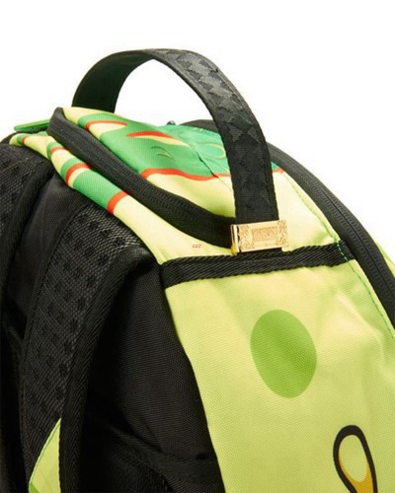 Green Sprayground Spongebob Zombie Shark Backpacks | 26947-ADUS