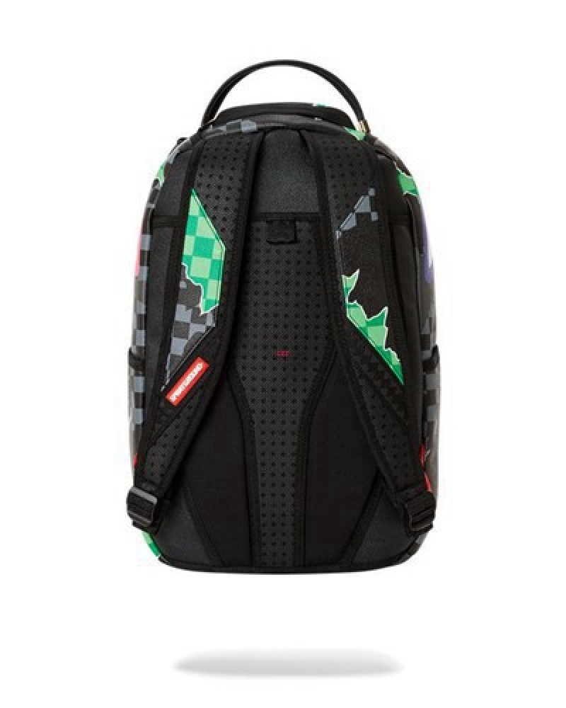 Green Sprayground The Wild One (Dlxv) Backpacks | 39468-YQNT