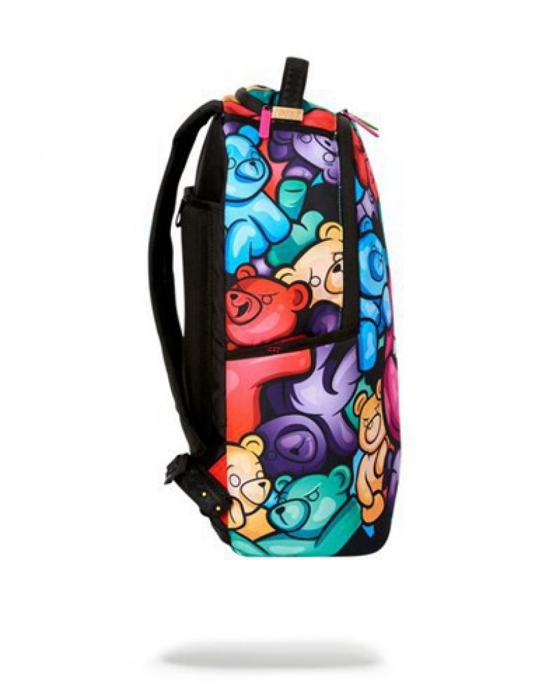 Green Sprayground Zombie Gummy Bear Lips Backpacks | 43058-ZNCA