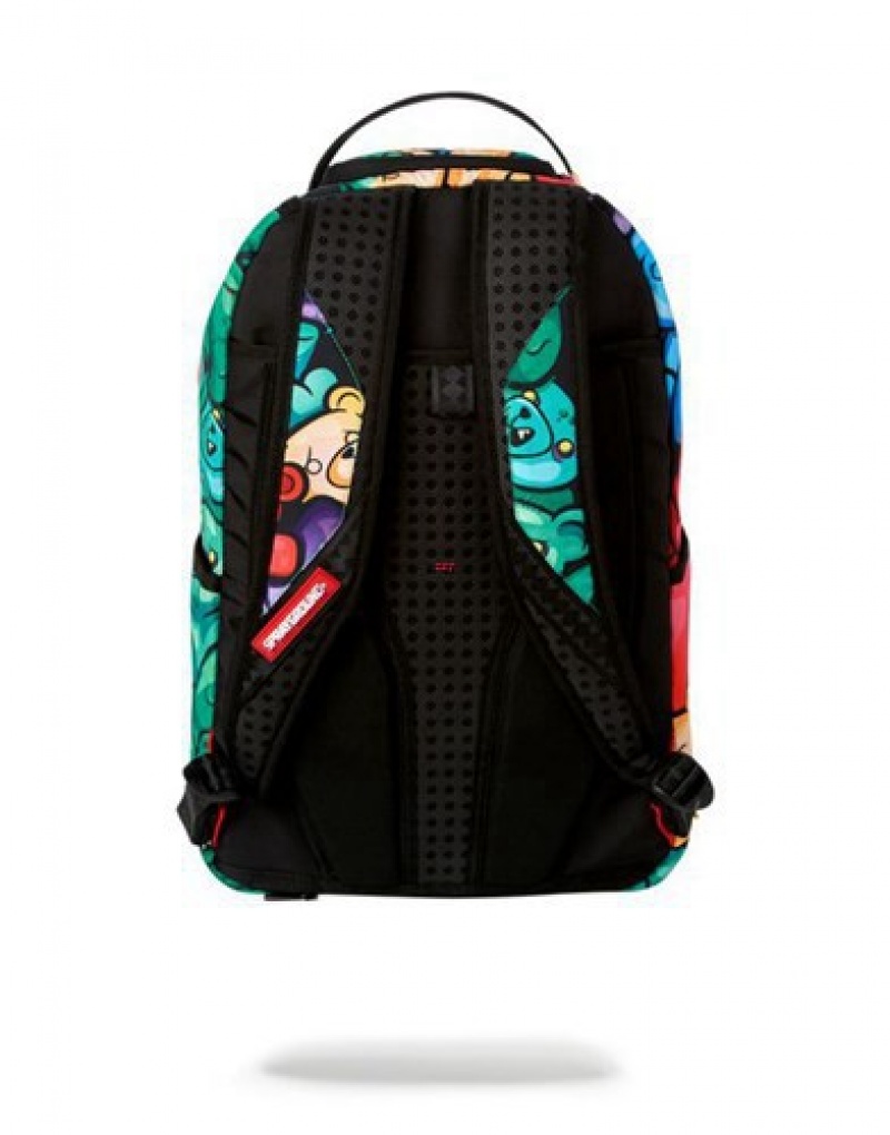 Green Sprayground Zombie Gummy Bear Lips Backpacks | 43058-ZNCA