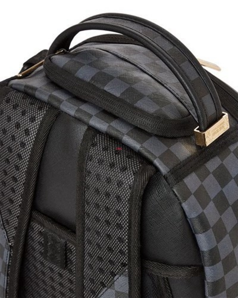 Grey Sprayground Chase Bank: Diablo Back At It (Dlxv) Backpacks | 75302-BJUT