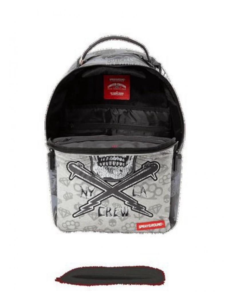 Grey Sprayground Coast To Coast Backpacks | 16345-SMBP