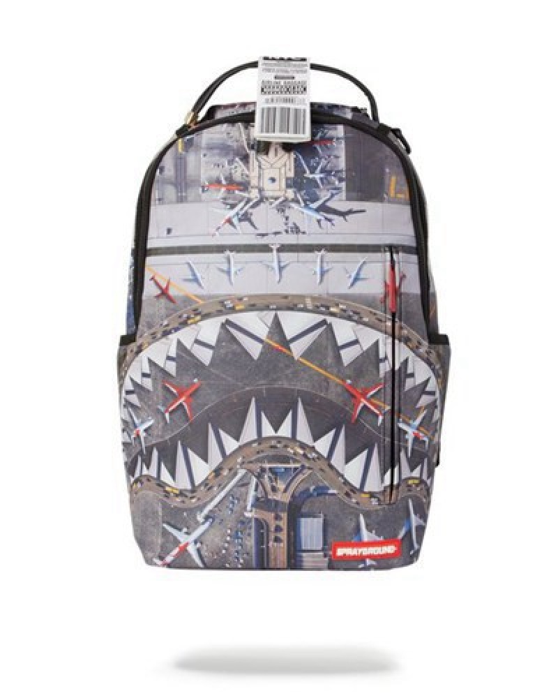 Grey Sprayground Global Entry Backpacks | 35624-KGSC