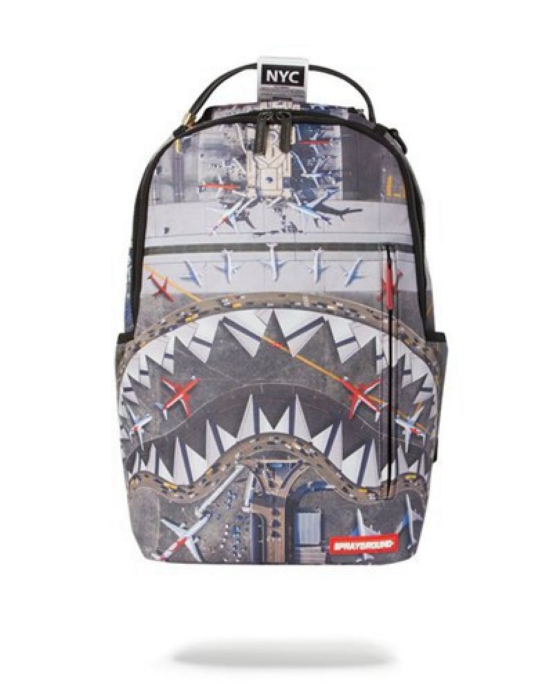 Grey Sprayground Global Entry Backpacks | 35624-KGSC