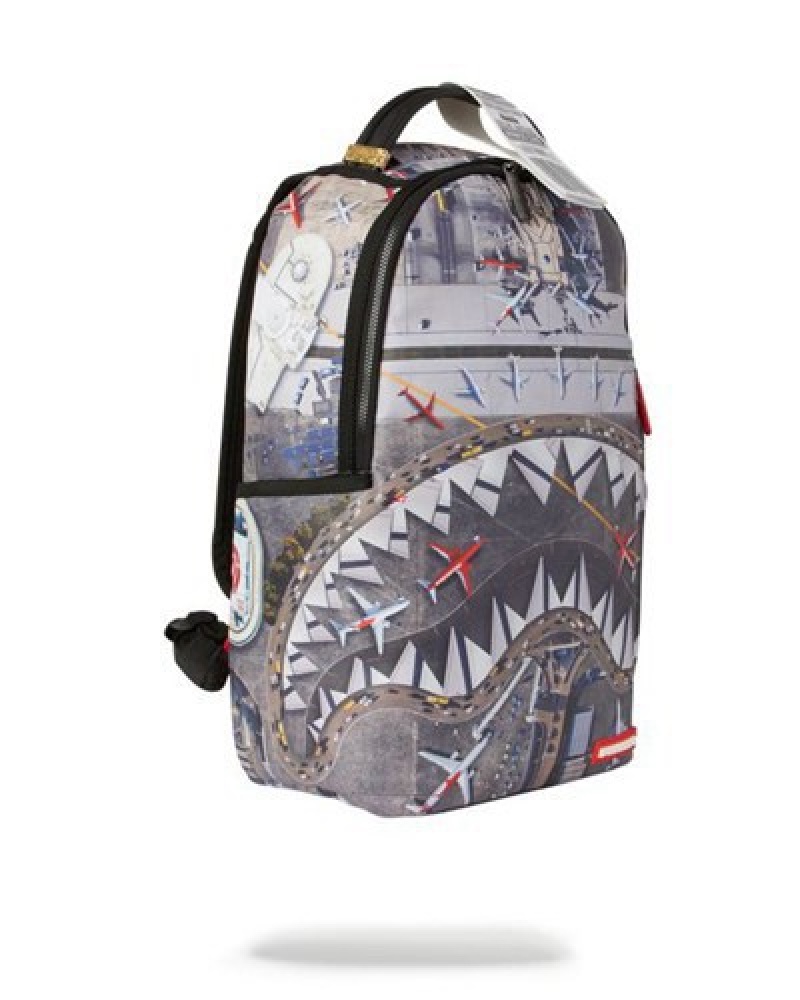 Grey Sprayground Global Entry Backpacks | 35624-KGSC