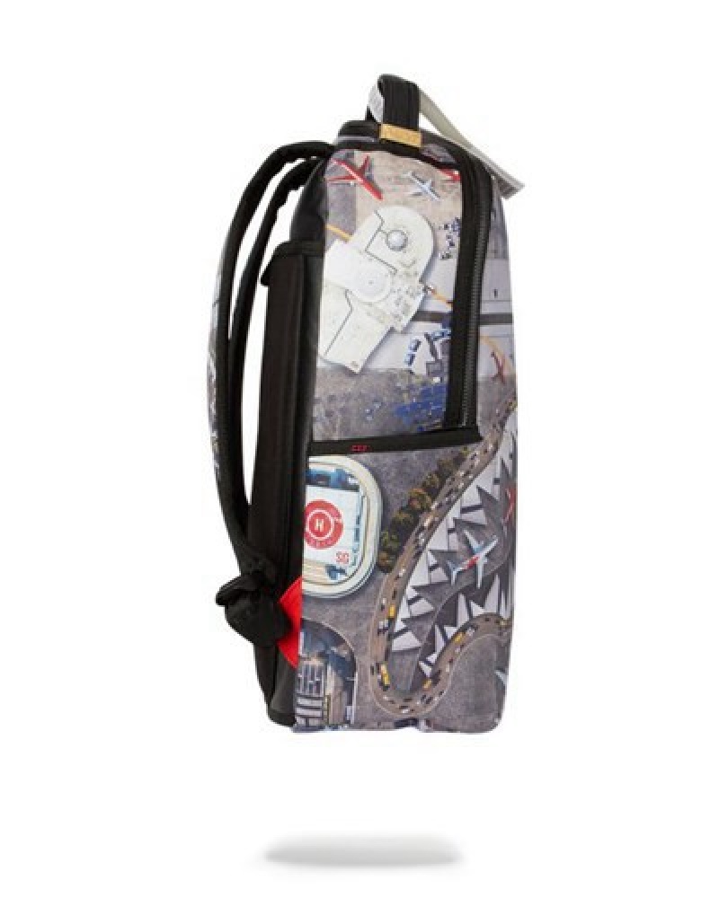 Grey Sprayground Global Entry Backpacks | 35624-KGSC