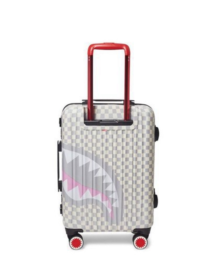 Grey Sprayground Rose All Day La Palais Sharknautics Hardshell Carry-on Luggage | 07456-ETVF