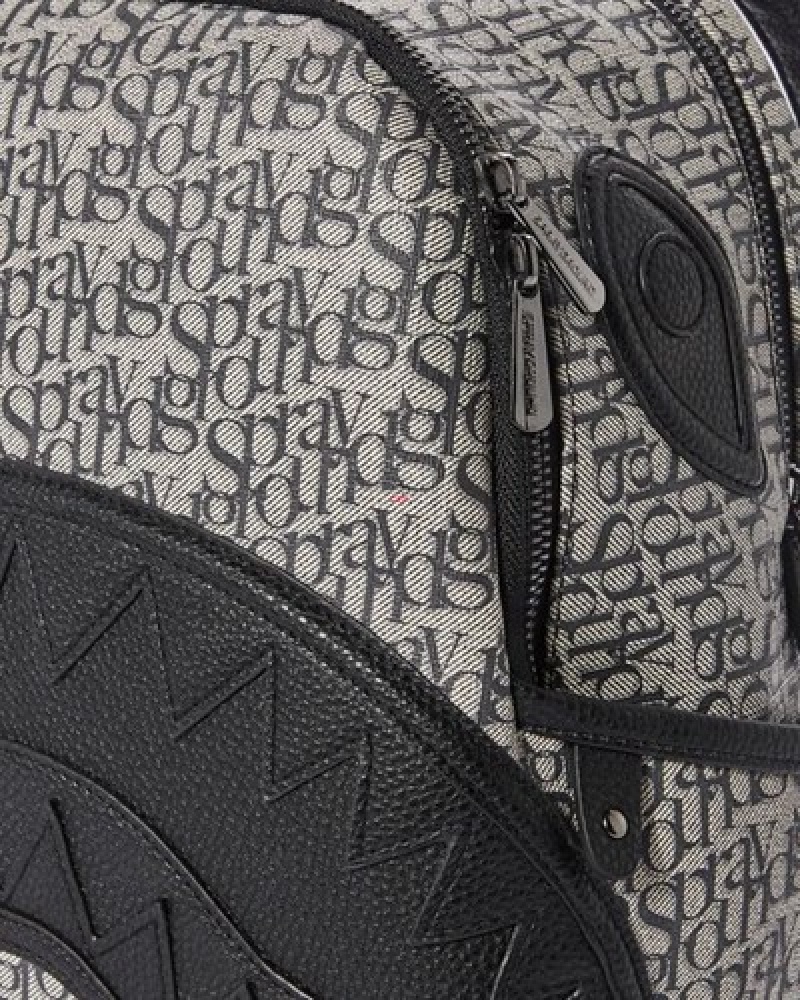 Grey Sprayground Sg All Day Savage Backpacks | 58920-FPWQ