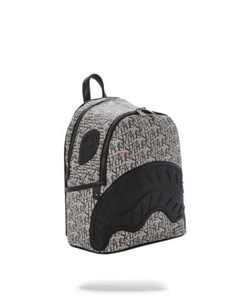 Grey Sprayground Sg All Day Savage Backpacks | 58920-FPWQ