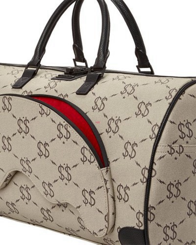 Grey Sprayground The Getaway Duffle Bags | 23856-ODJU