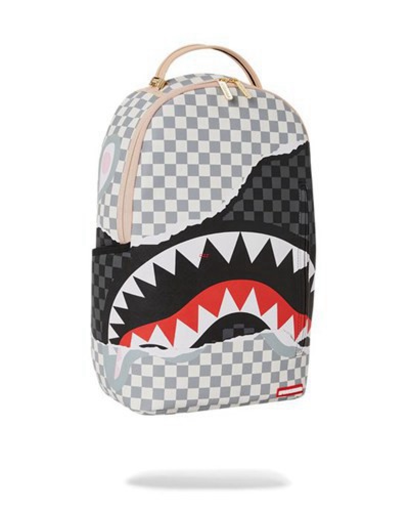 Grey Sprayground Unstoppable Endeavors (Dlxv) Backpacks | 36042-TLIE