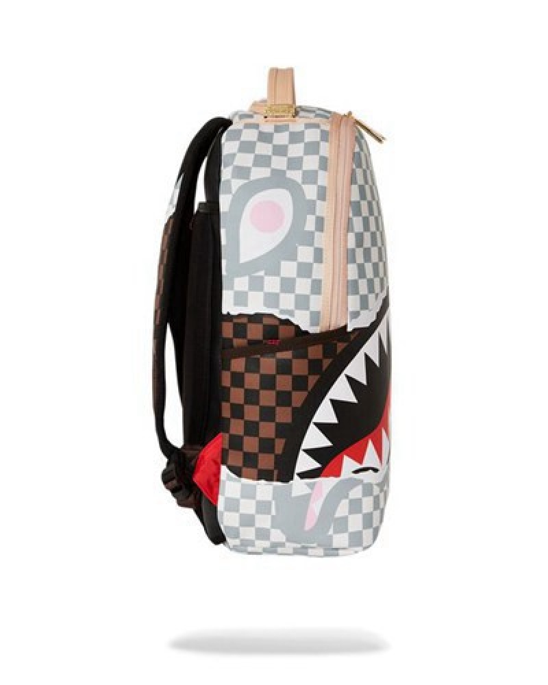 Grey Sprayground Unstoppable Endeavors Ii (Dlxv) Backpacks | 69254-MQVW