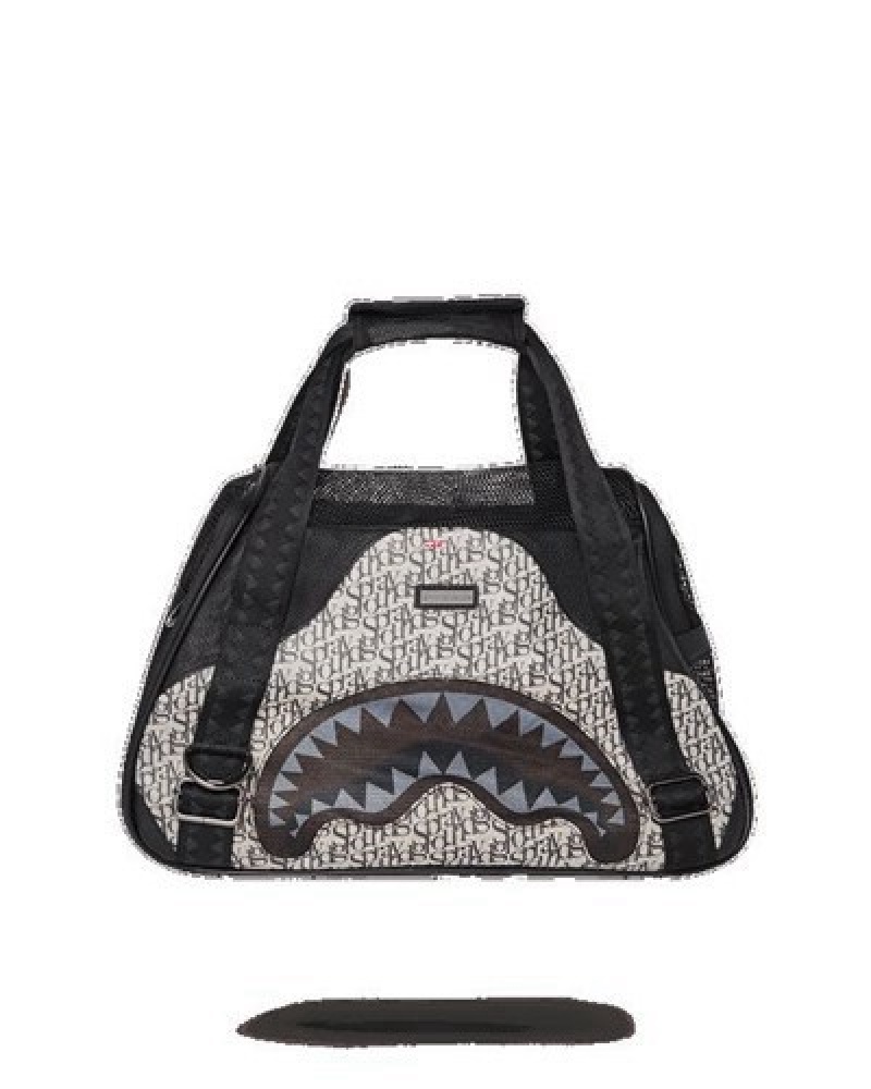 Grey / Black Sprayground Sg All Day Pet Carrier Backpacks | 25837-FVRA