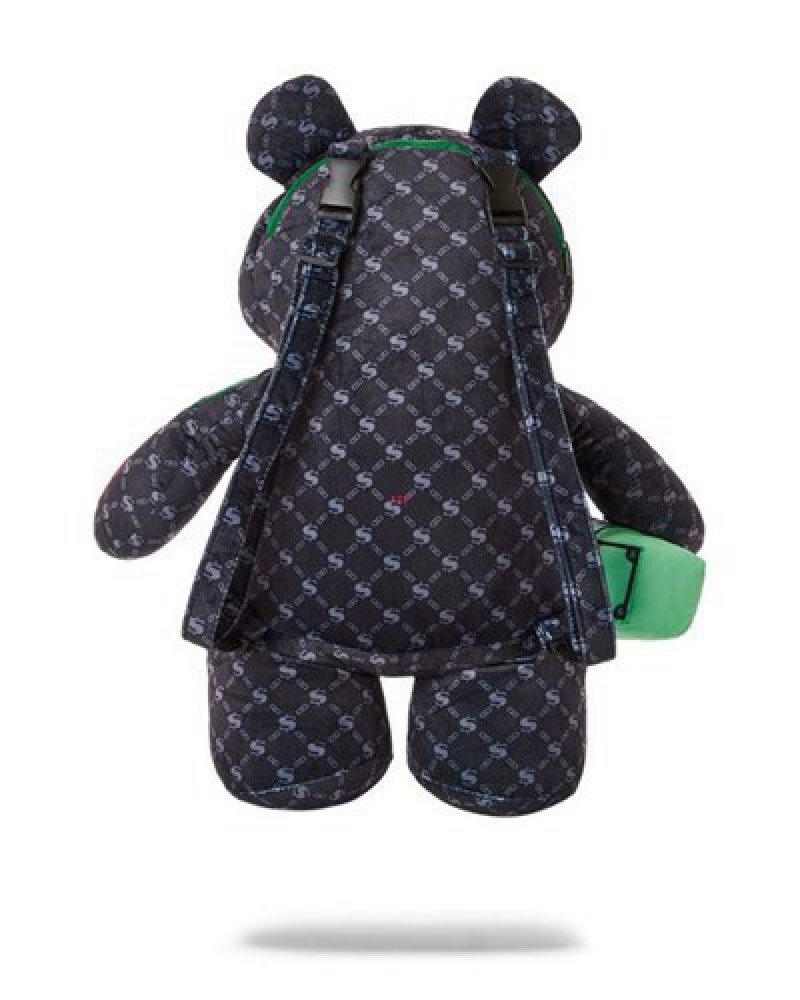 Lavender Sprayground Dinero Moneybear Teddybear Backpacks | 12843-YGXR