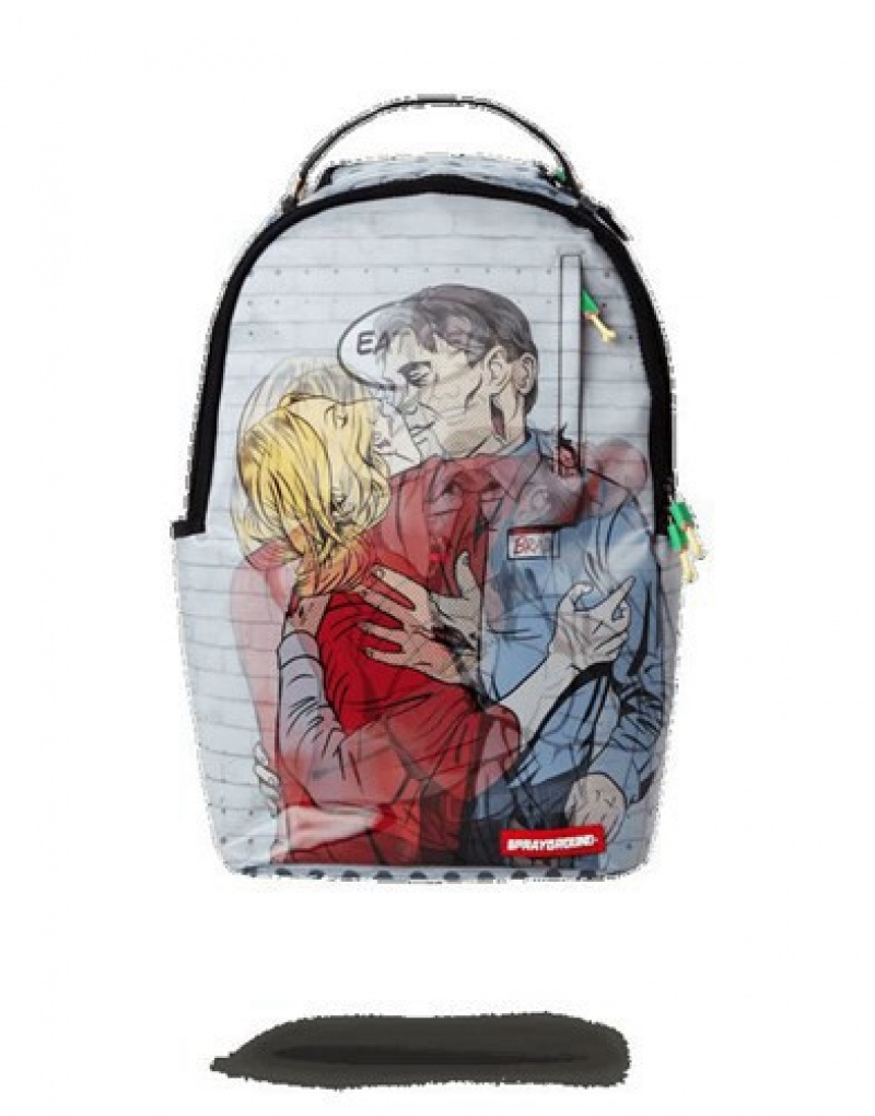 Light Blue Sprayground Zombie Lovers (Lenticular) Backpacks | 35894-TLBV