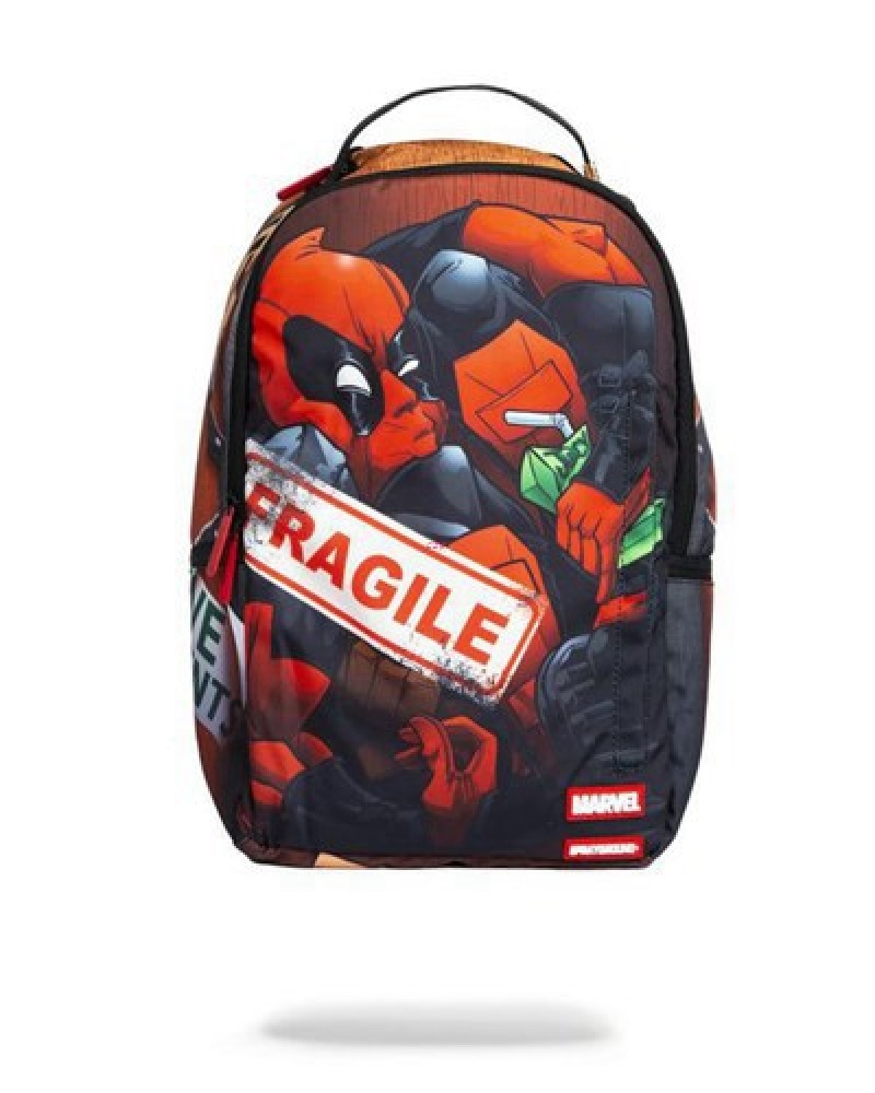 Multicolor Sprayground Deadpool Overnight Express Backpacks | 13950-EORT