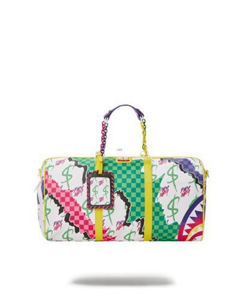 Multicolor Sprayground Dreamy Technicolor Duffle Bags | 47186-MLOW