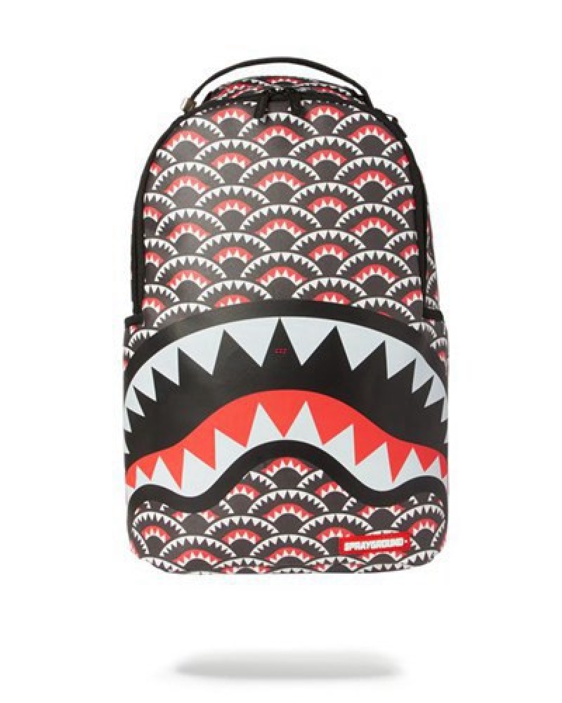 Multicolor Sprayground Monogram Backpacks | 94073-IHLZ