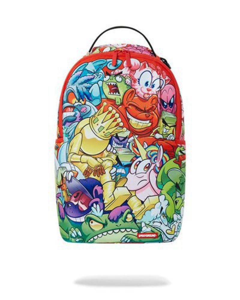 Multicolor Sprayground Smasheders Backpacks | 97510-NUOJ