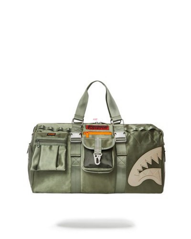 Olive Sprayground Special Ops Airborne Duffle Bags | 19526-RABC