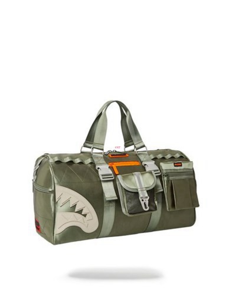 Olive Sprayground Special Ops Airborne Duffle Bags | 19526-RABC