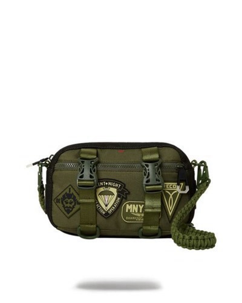 Olive Sprayground Special Ops Full Throttle Toiletry Bags | 91074-YFAI