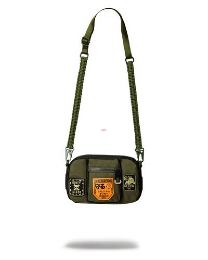 Olive Sprayground Special Ops Full Throttle Toiletry Bags | 91074-YFAI