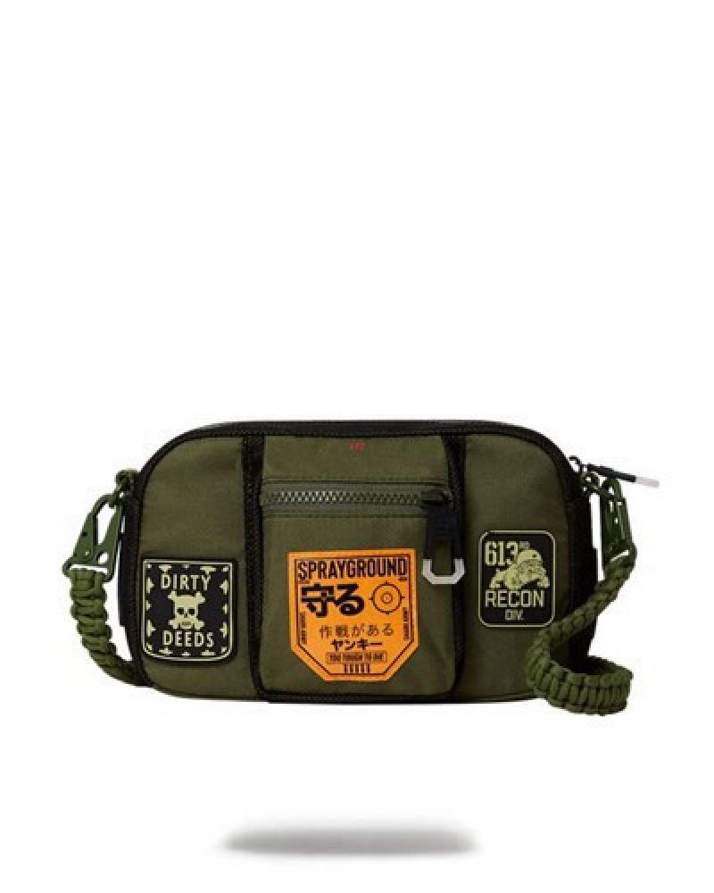 Olive Sprayground Special Ops Full Throttle Toiletry Bags | 91074-YFAI