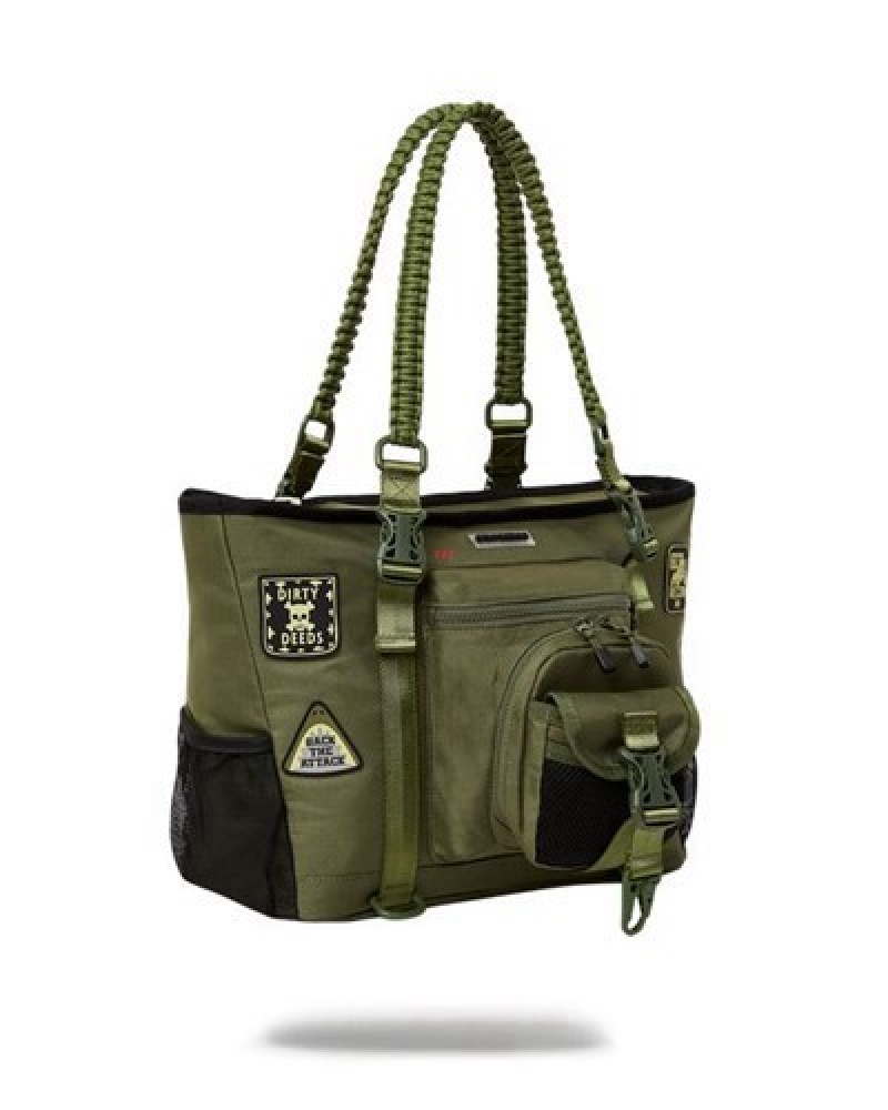 Olive Sprayground Special Ops Full Throttle Tote Bags | 56732-TIBG