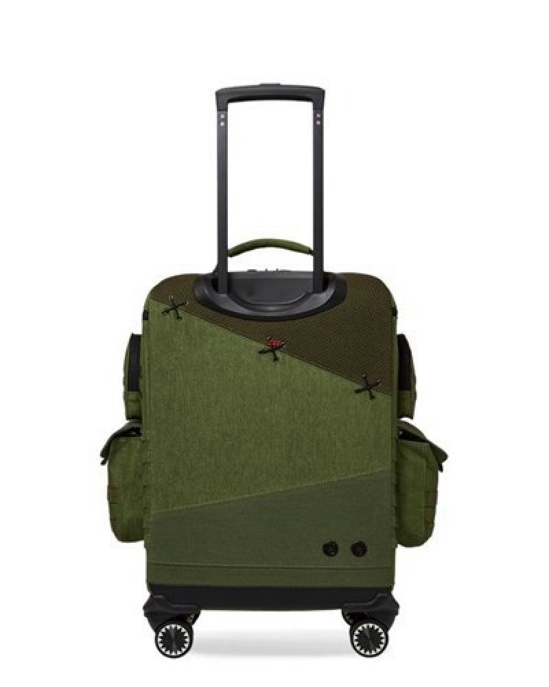 Olive Sprayground Special Ops Operation Succe Jetsetter Carry-on Luggage | 50813-BMSW