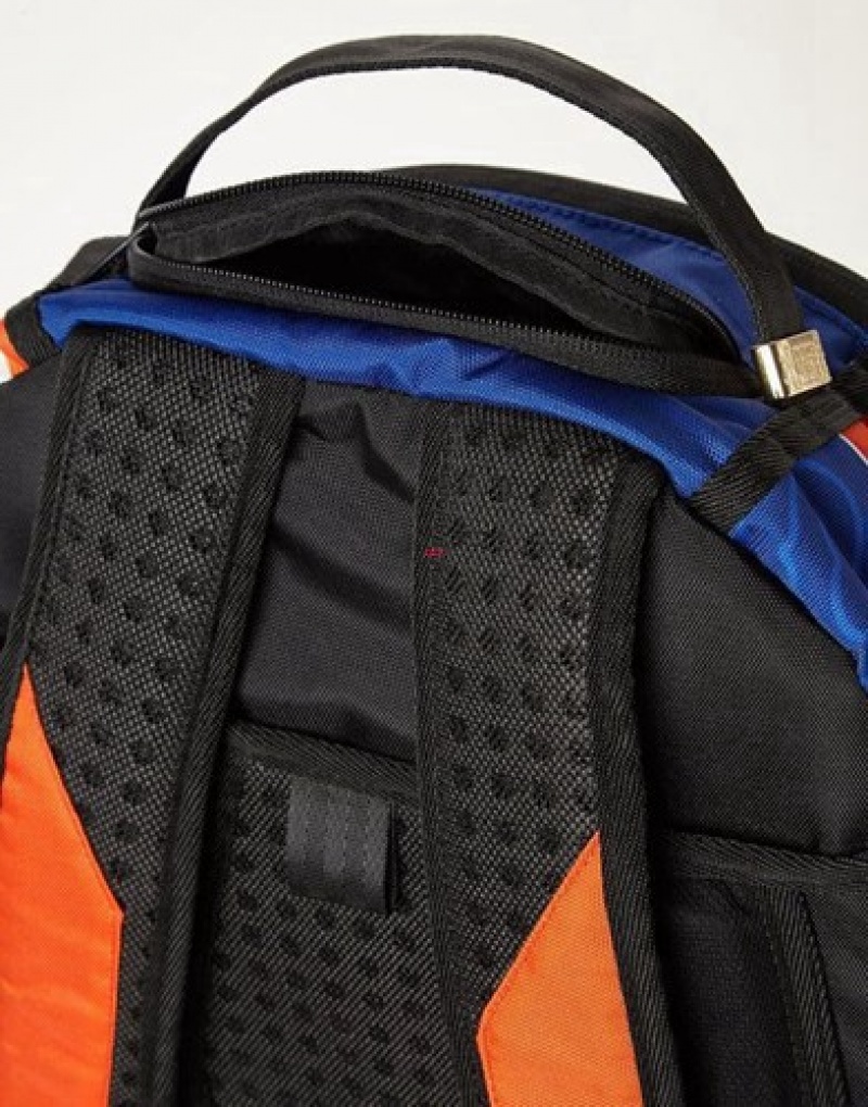 Orange Sprayground Mlb New York Mets Shark Backpacks | 87256-ODJM