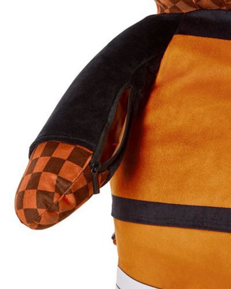 Orange Sprayground Naruto Moneybear Teddybear Backpacks | 69437-MSQP