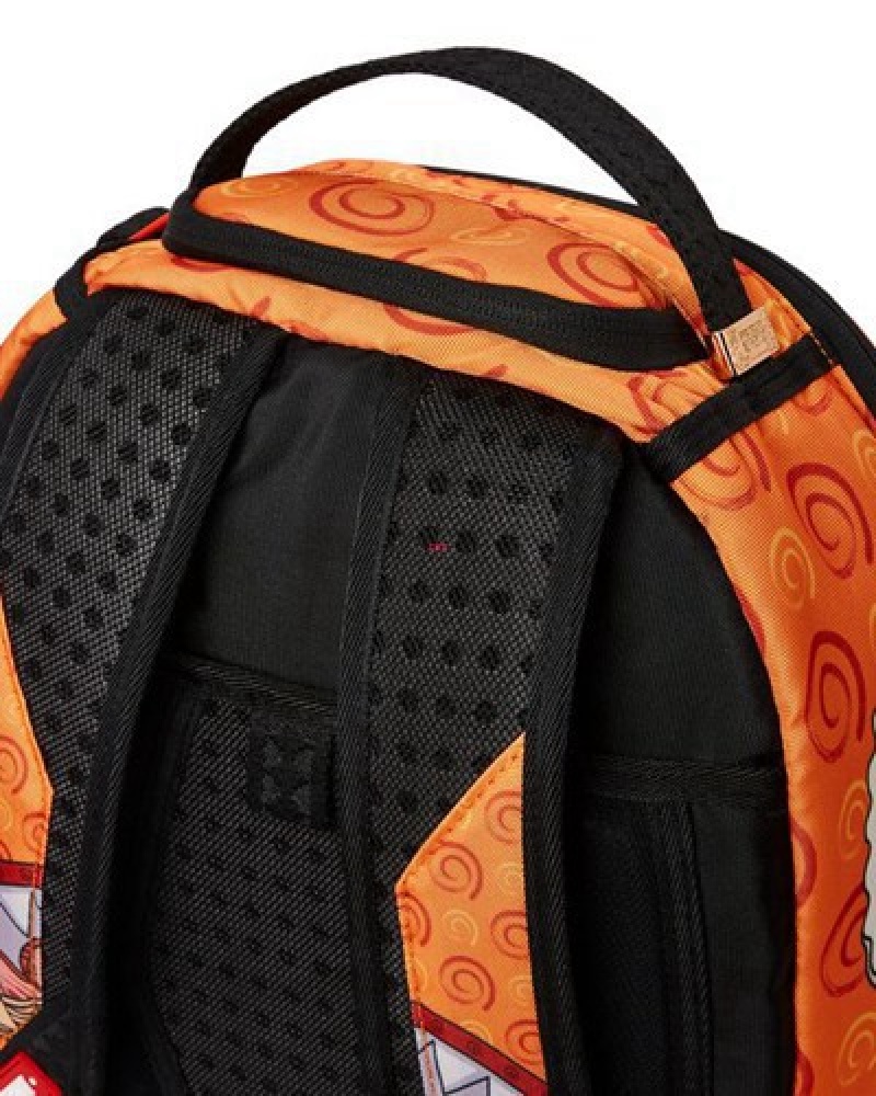 Orange Sprayground Naruto Ramen Shark バージョン2 (Dlxr) Backpacks | 89716-BDTK