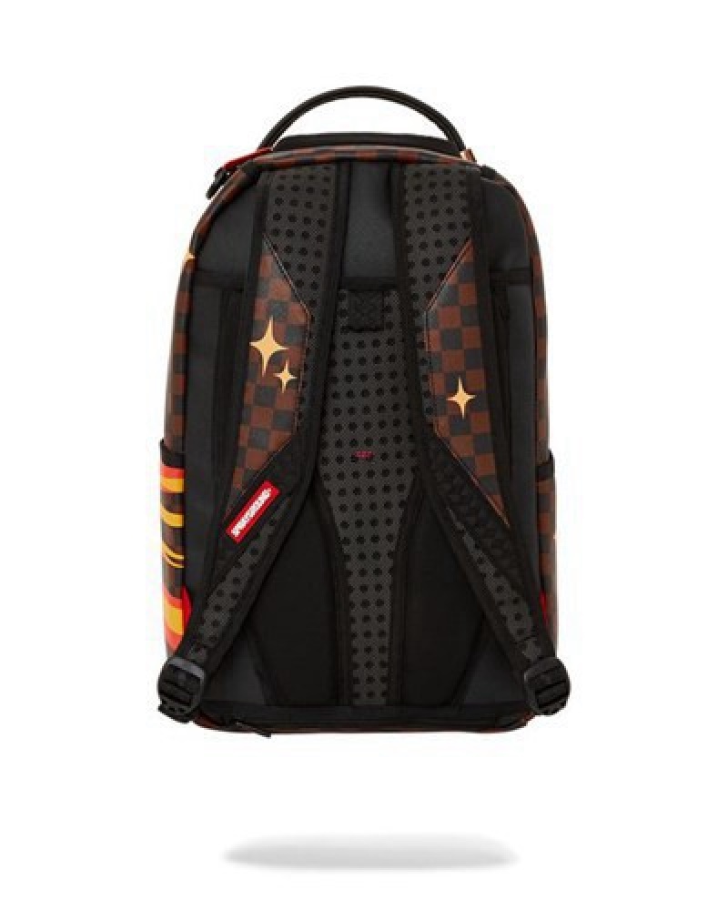 Orange Sprayground Naruto Splash (Dlxv) Backpacks | 95072-SHNJ