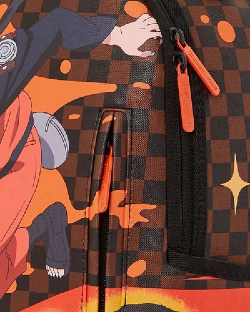 Orange Sprayground Naruto Splash (Dlxv) Backpacks | 95072-SHNJ