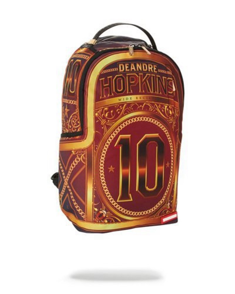 Orange Sprayground Nfl Deandre Hopkins Backpacks | 31879-PBNO