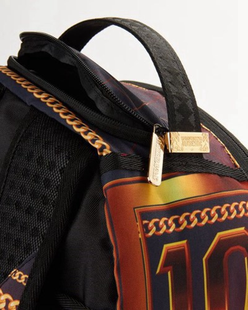 Orange Sprayground Nfl Deandre Hopkins Backpacks | 31879-PBNO