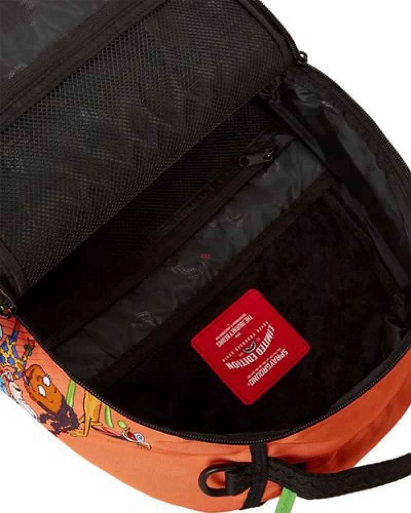 Orange Sprayground Nickelodeon Slime Party (Dlxr) Backpacks | 23659-JYXN