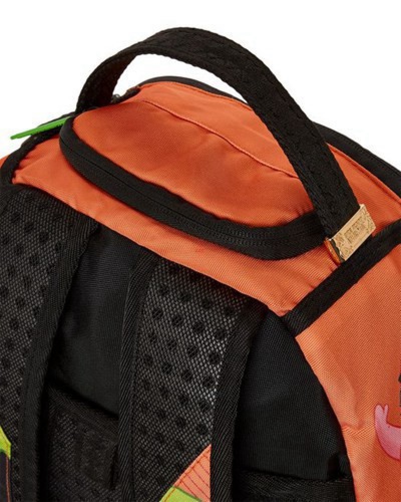 Orange Sprayground Nickelodeon Slime Party (Dlxr) Backpacks | 23659-JYXN