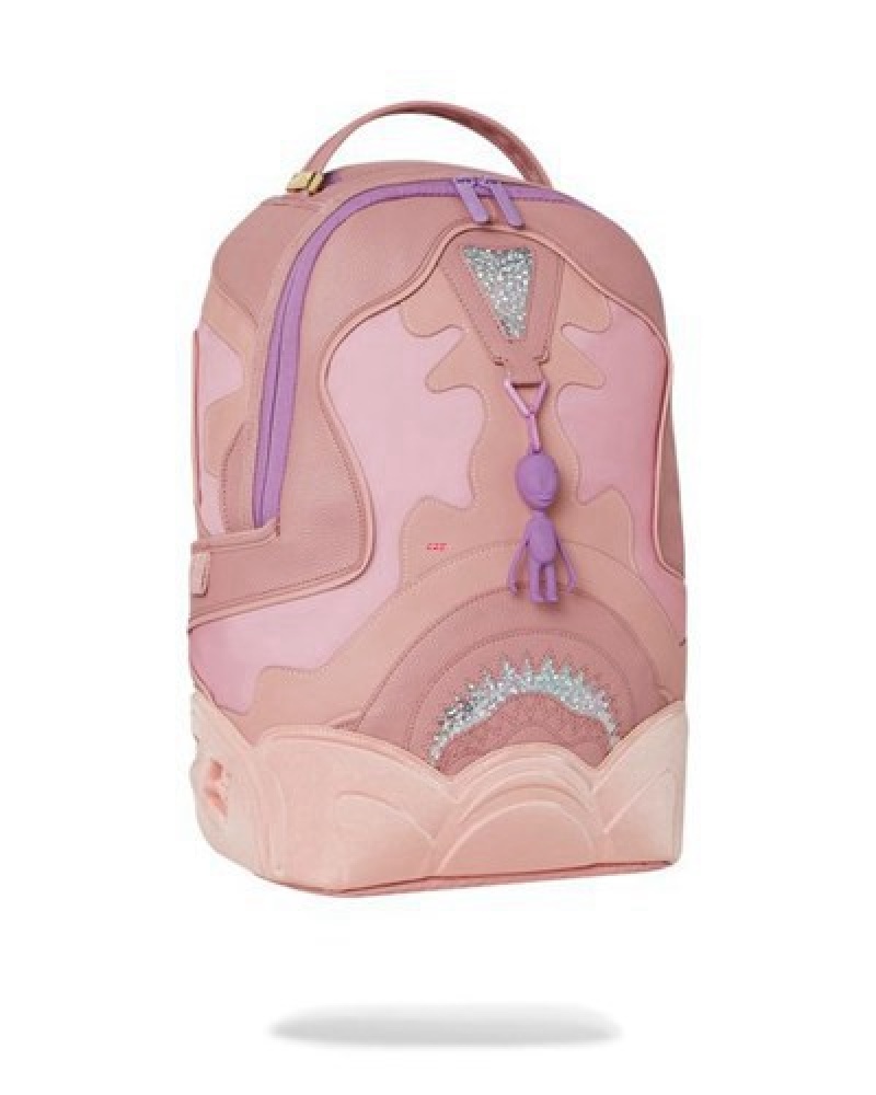 Pink Sprayground Alien Baby Backpacks | 64382-WGIY