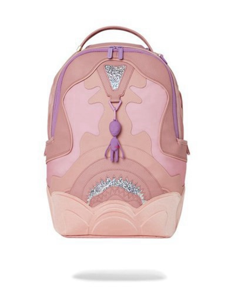 Pink Sprayground Alien Baby Backpacks | 64382-WGIY