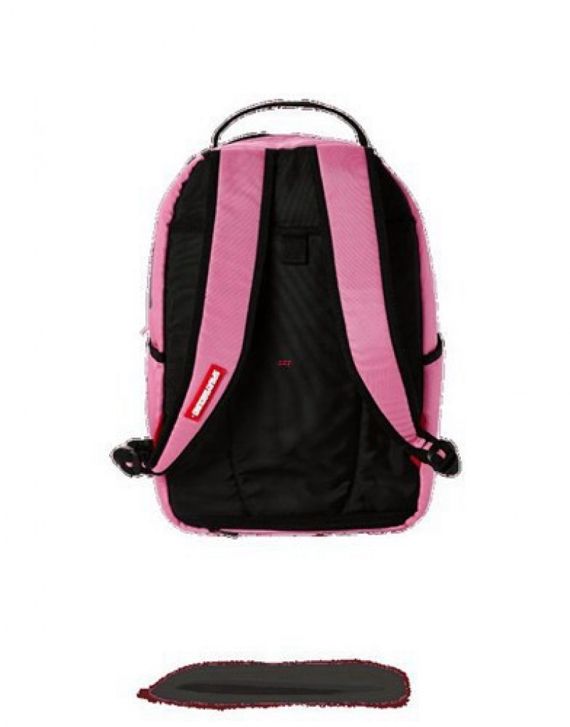 Pink Sprayground Angled Shark Backpacks | 48917-IRFG