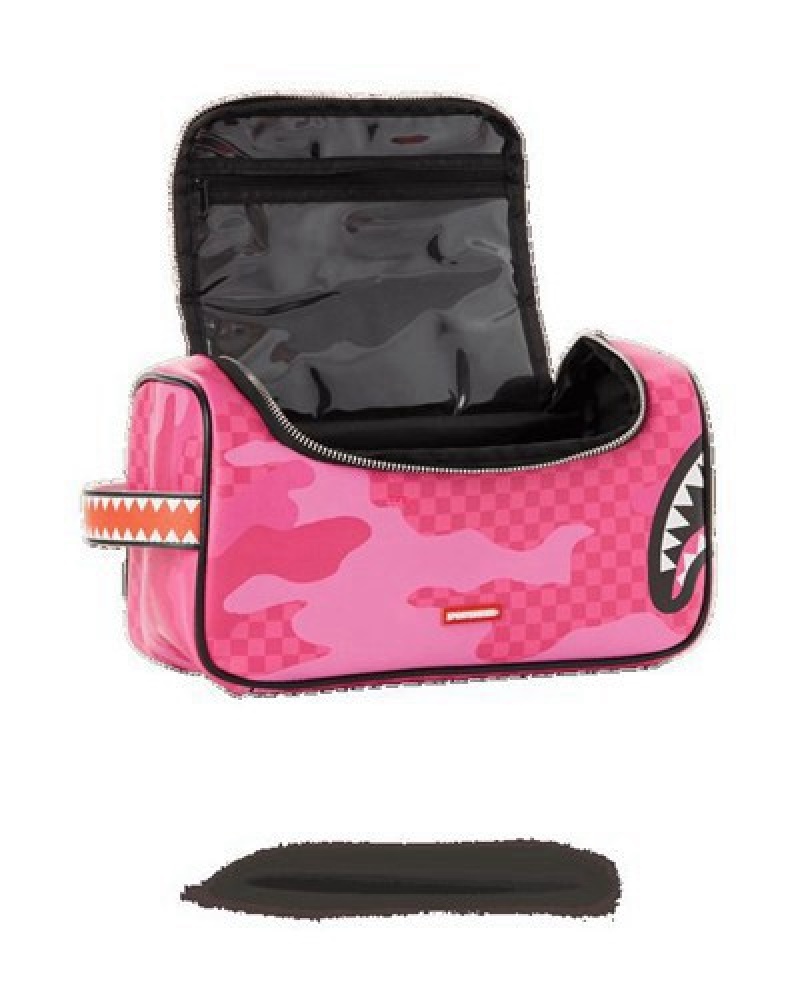 Pink Sprayground Anime Camo Bags | 62319-AROL