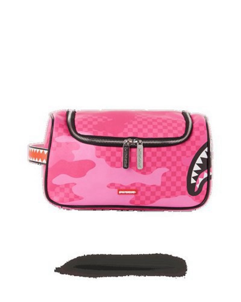 Pink Sprayground Anime Camo Bags | 62319-AROL