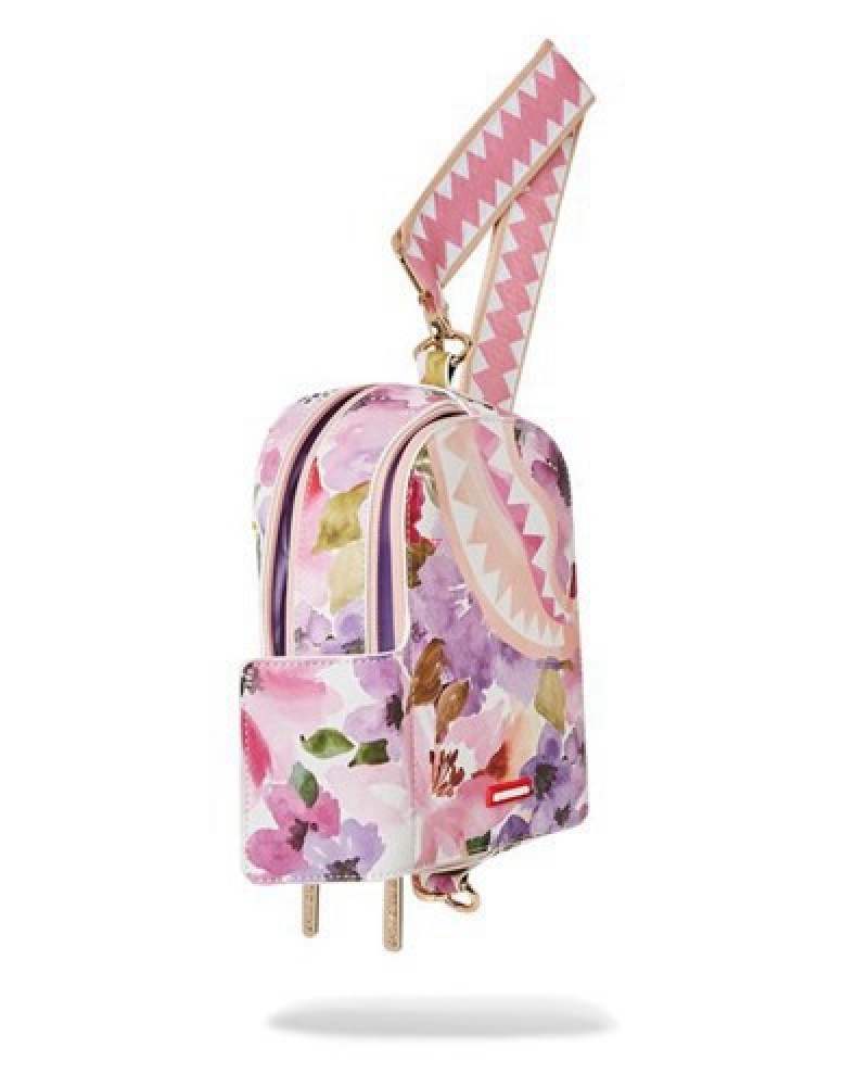 Pink Sprayground Botanic Villa Chilla Crossbody Bags | 54382-ANHS