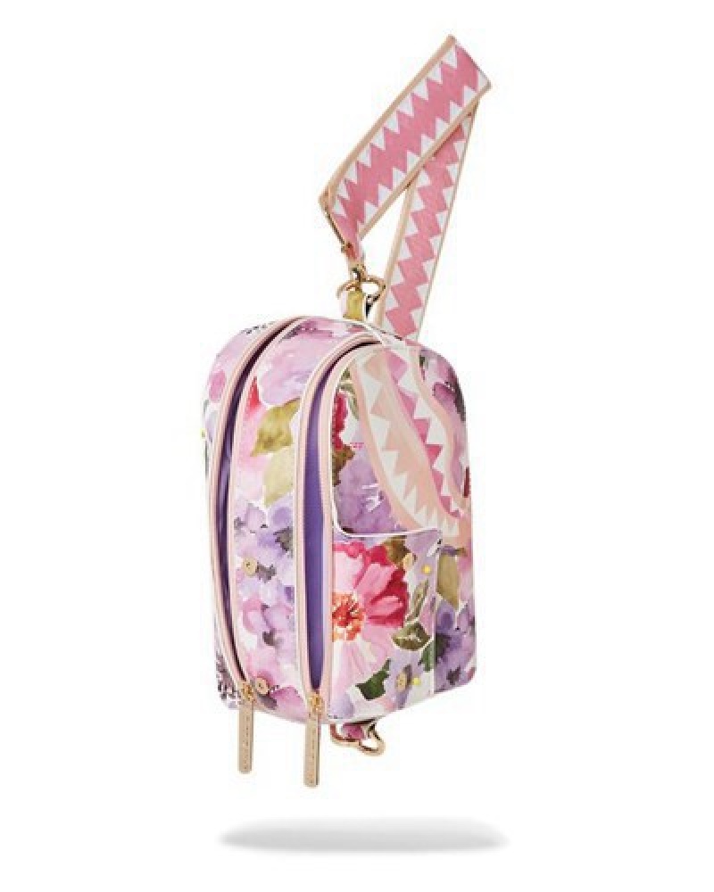 Pink Sprayground Botanic Villa Chilla Crossbody Bags | 54382-ANHS