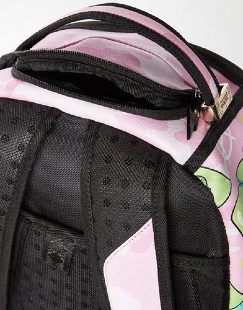 Pink Sprayground Dbd Land Backpacks | 74062-CISZ