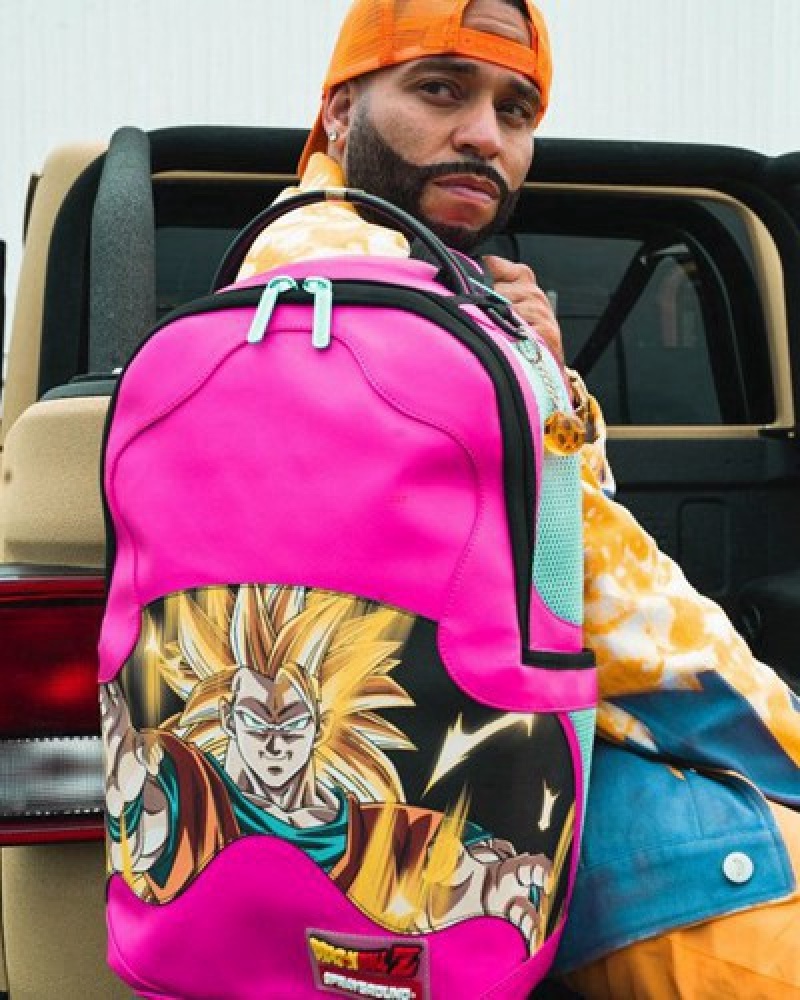 Pink Sprayground Goku Fashion Killa (Dlxv) Backpacks | 56187-XGAS