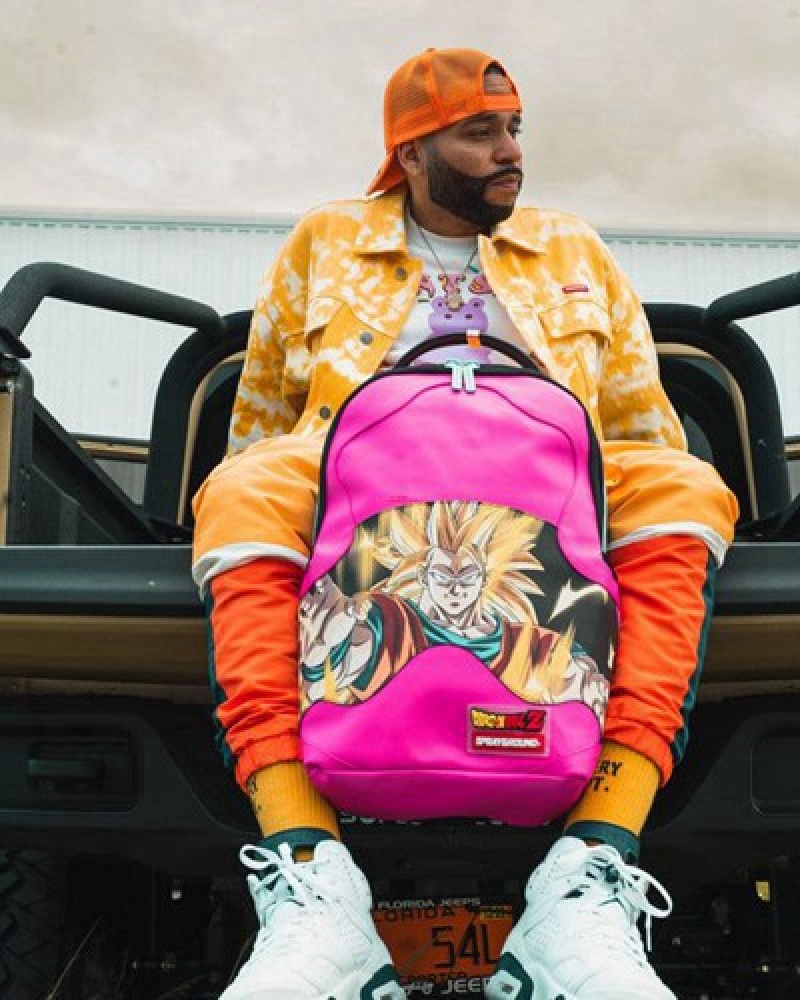 Pink Sprayground Goku Fashion Killa (Dlxv) Backpacks | 56187-XGAS