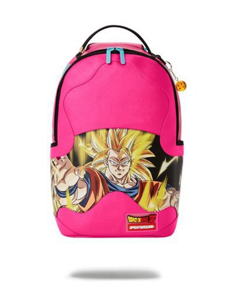 Pink Sprayground Goku Fashion Killa (Dlxv) Backpacks | 56187-XGAS